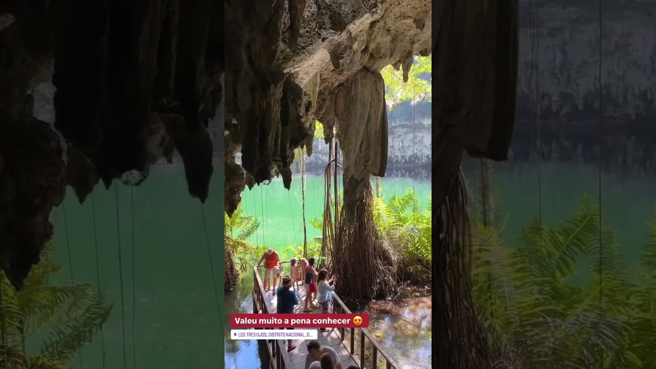 INCRÍVEL! Lagos Los Tres Ojos em Santo Domingo…